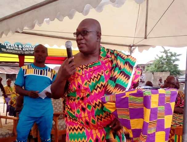 The Chairperson for the 2018 Agbamevorza (Kente festival) of the people of Agortime-Kpetoe, Mr. Eddie Aportey