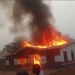 Some angry youth set Salaga NPP office ablaze in protest against Damongo as Savannah Regional capital