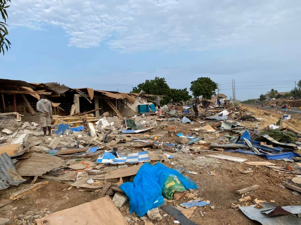Demolition at Ayigbe Town