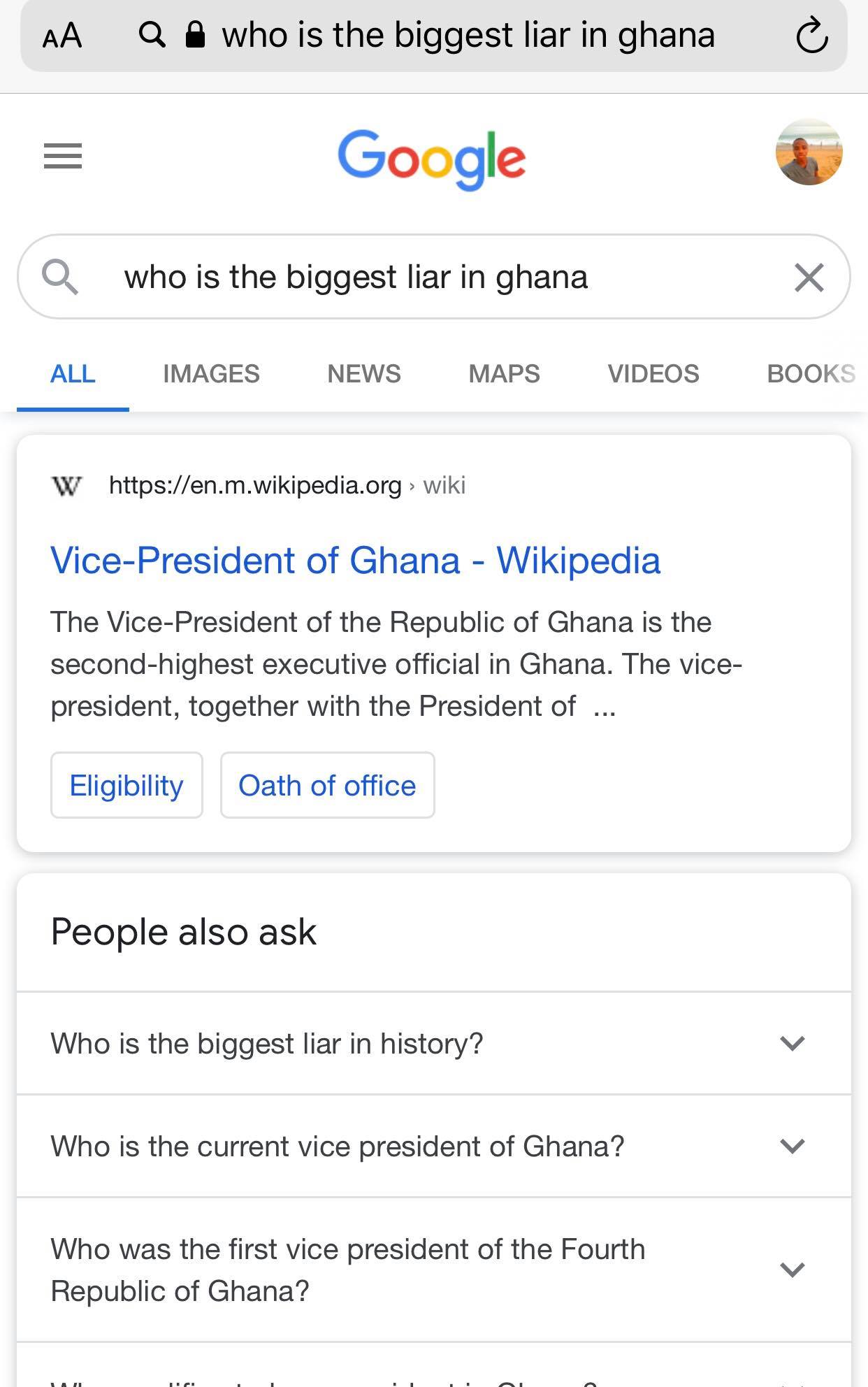 Google on Bawumia
