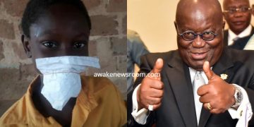 Akufo-Addo and Paper nose mask