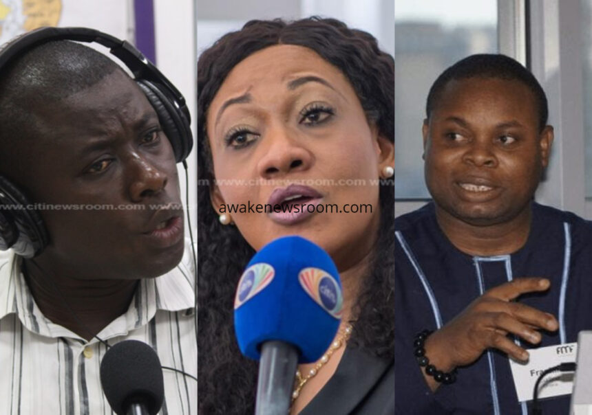 Elikem Kotoko, Jean Mensa and Franklin Cudjoe