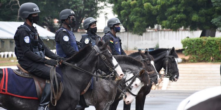 Police horse patrol