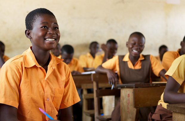 Students in a public school in Ghana. The GES has directed headteachers to keep schools open despite mass strike by teachers