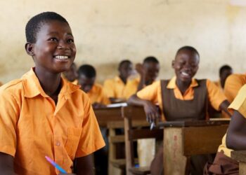Students in a public school in Ghana. The GES has directed headteachers to keep schools open despite mass strike by teachers