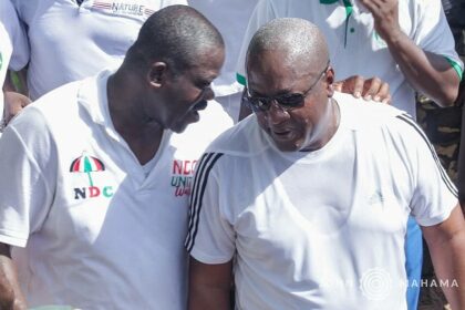 Joshua Akamba with John Mahama