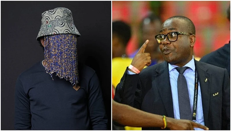 Anas Aremeyaw Anas (left) in grid with Kwesi Nyantakyi
