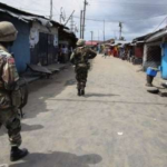 Soldiers on duty at Bawku