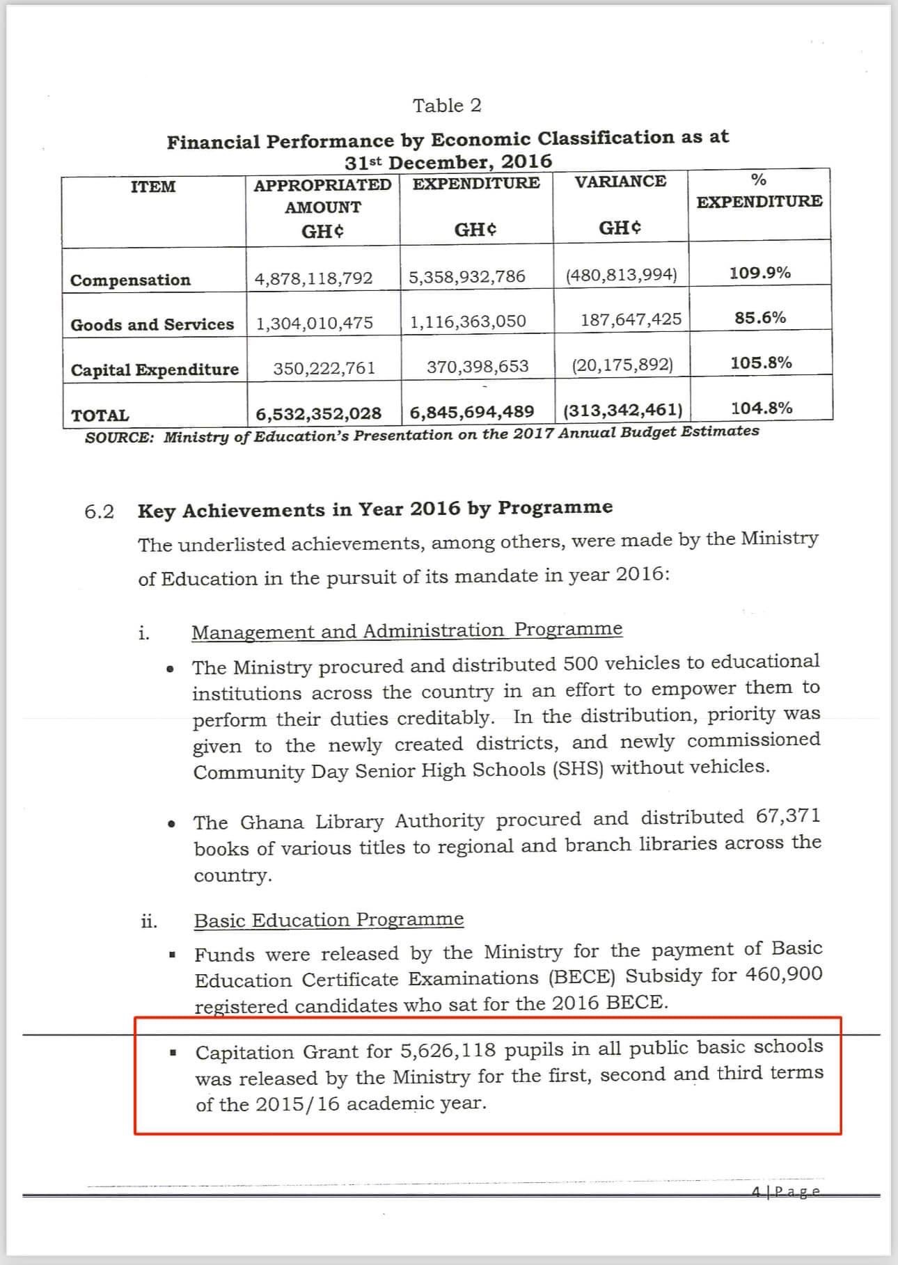 Report of the Parliamentary Committee on Education