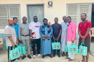 Agona West NDC Youth Organizer, Frank Freebody Mensah donates to Branch Executives and Ward Coordinators of the party