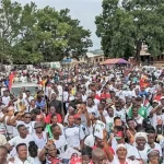 NDC members at a victory walk in Ho