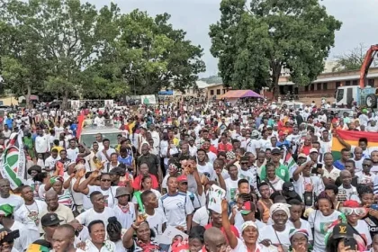 NDC members at a victory walk in Ho