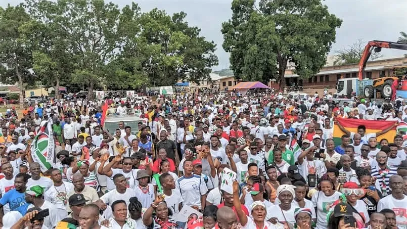 NDC members at a victory walk in Ho