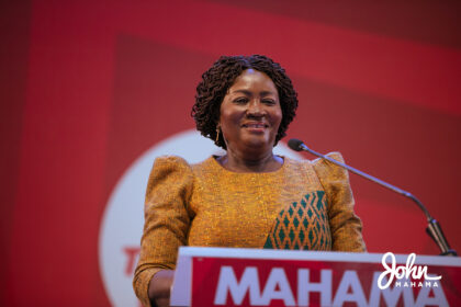 Professor Jane Naana Opoku-Agyemang at her unveiling as NDC Vice Presidential candidate on April 24, 2024 at UPSA