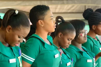 Nurses. President of GRNMA Madam Ofori-Ampofo has called for the improvement of the condition of services of nurses and midwives in the country