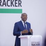 Kojo Oppong Nkrumah at the launch of the Performance Tracker