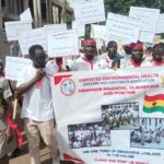 Unemployed Environmental Health Officers protesting over their neglect