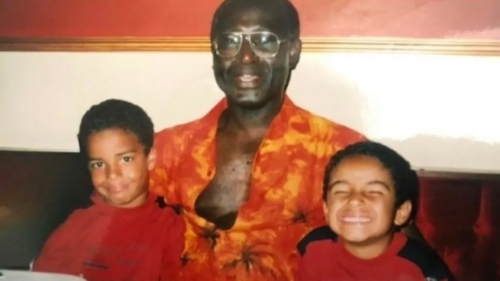 Nelson Shardey with his two sons when they were young

Image: Nelson Shardey