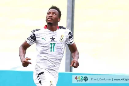 Baba Rahman playing for Ghana