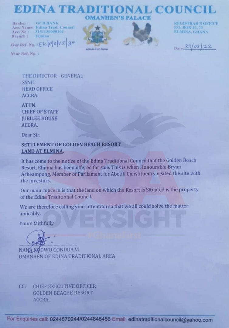Edina Traditional Council letter