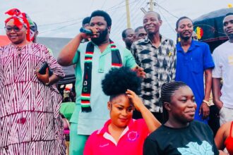 Freebody Mensah with Agona West NDC executive