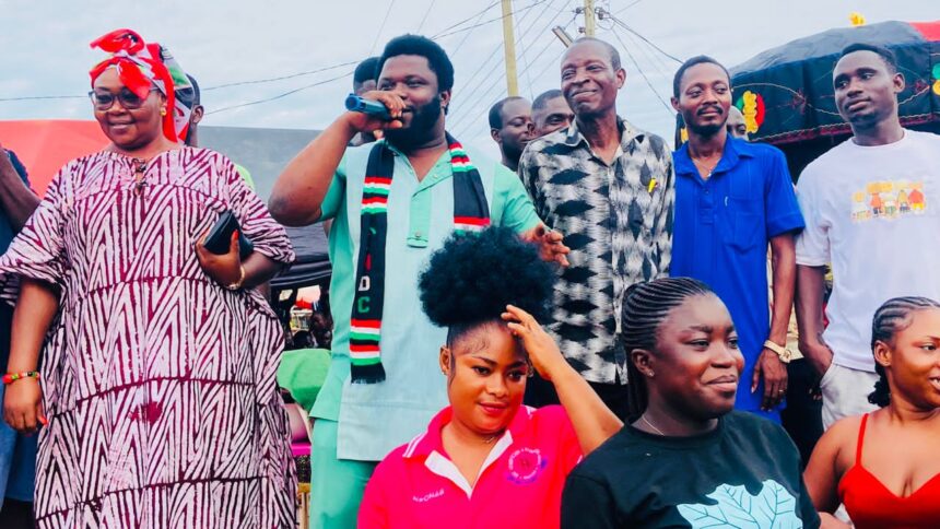Freebody Mensah with Agona West NDC executive