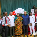 John Mahama with NDC UK and Ireland members at the the launch of the Aldershot branch of NDC UK and Ireland