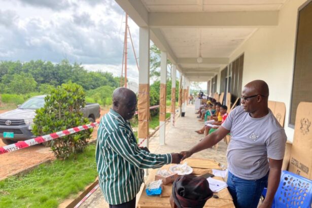 Samuel Kawdzo Wuadi, Former Akatsi South DCE tours Limited Voter Registration Centres in the Constituency
