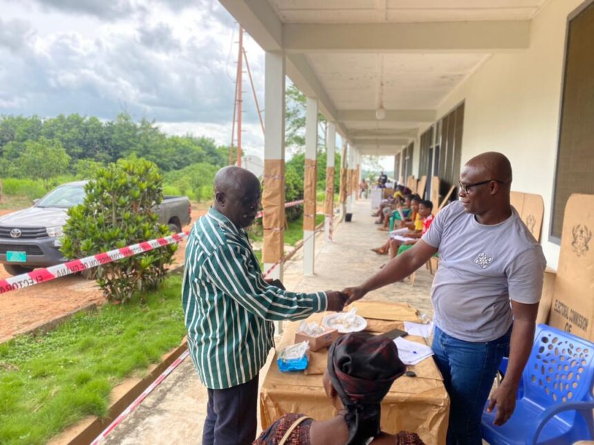 Samuel Kawdzo Wuadi, Former Akatsi South DCE tours Limited Voter Registration Centres in the Constituency