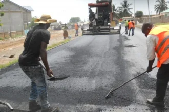 road construction work