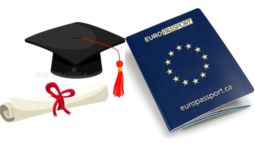 A degree roll and an EU passport