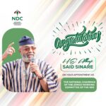 Ajhaji Said Sinare appointed as Chairman of the NDC Zongo Working Committee