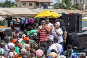 Bright Botchway on campaign tour
