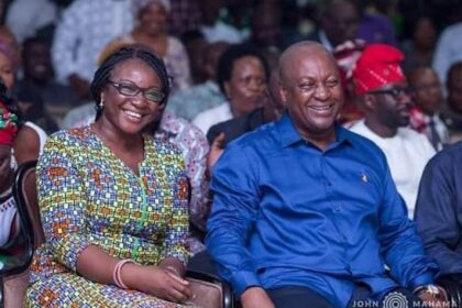 Joyce Bawah Mogtari and John Mahama