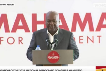 Mahama at manifesto launch