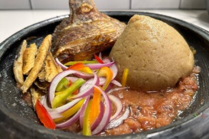 Kokonte with Hot Pepper