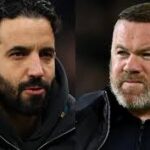 Ruben Amorim (left) and Wayne Rooney