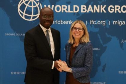 Dr. Cassiel Ato Forson and Anna Bjerde at a World Bank Meeting
