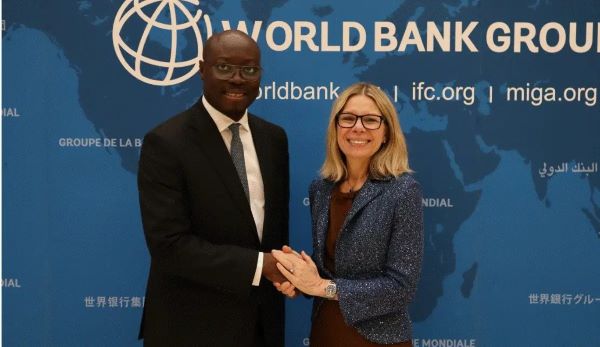 Dr. Cassiel Ato Forson and Anna Bjerde at a World Bank Meeting
